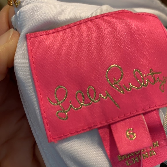 NWT Lilly Pulitzer white lace Zelle dress 6. - Picture 5 of 8